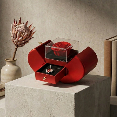 Eternal Rose & Necklace Gift Set